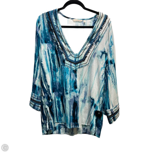 Top Long Sleeve By Soft Surroundings In Blue, Size: M