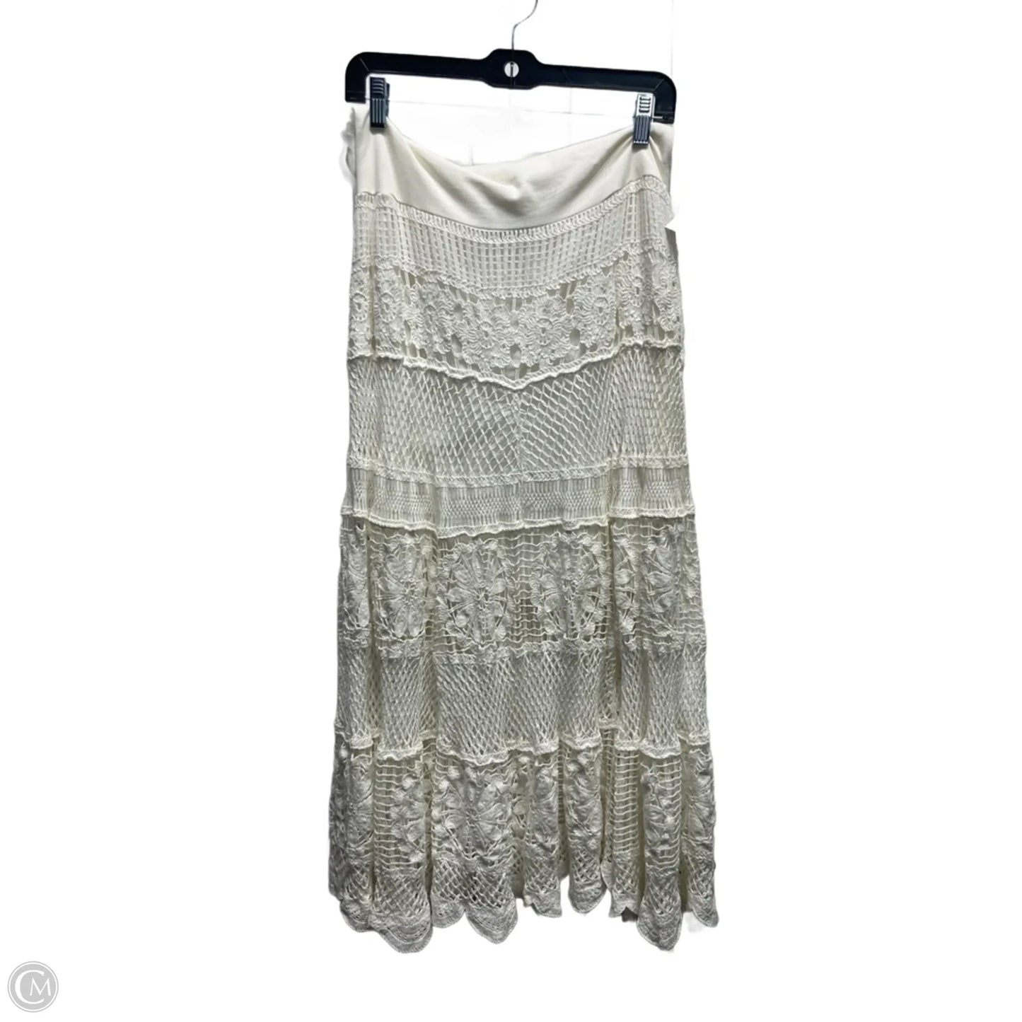 Skirt Maxi By BLANCO DE IBIIZA In Cream, Size: M