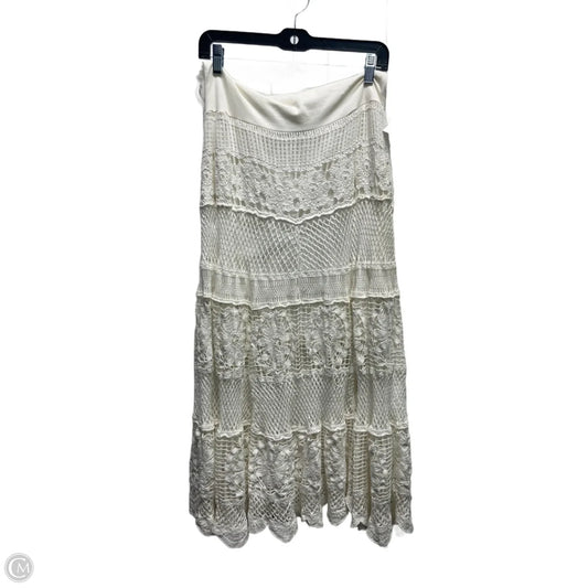 Skirt Maxi By BLANCO DE IBIIZA In Cream, Size: M