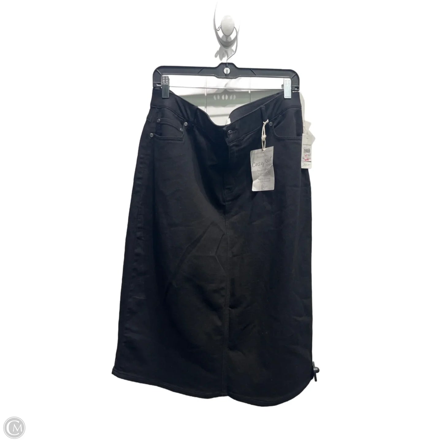 Skirt Midi By Cato In Black, Size: 16