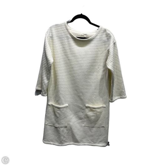 Dress Casual Short By Max Studio In Cream, Size: M