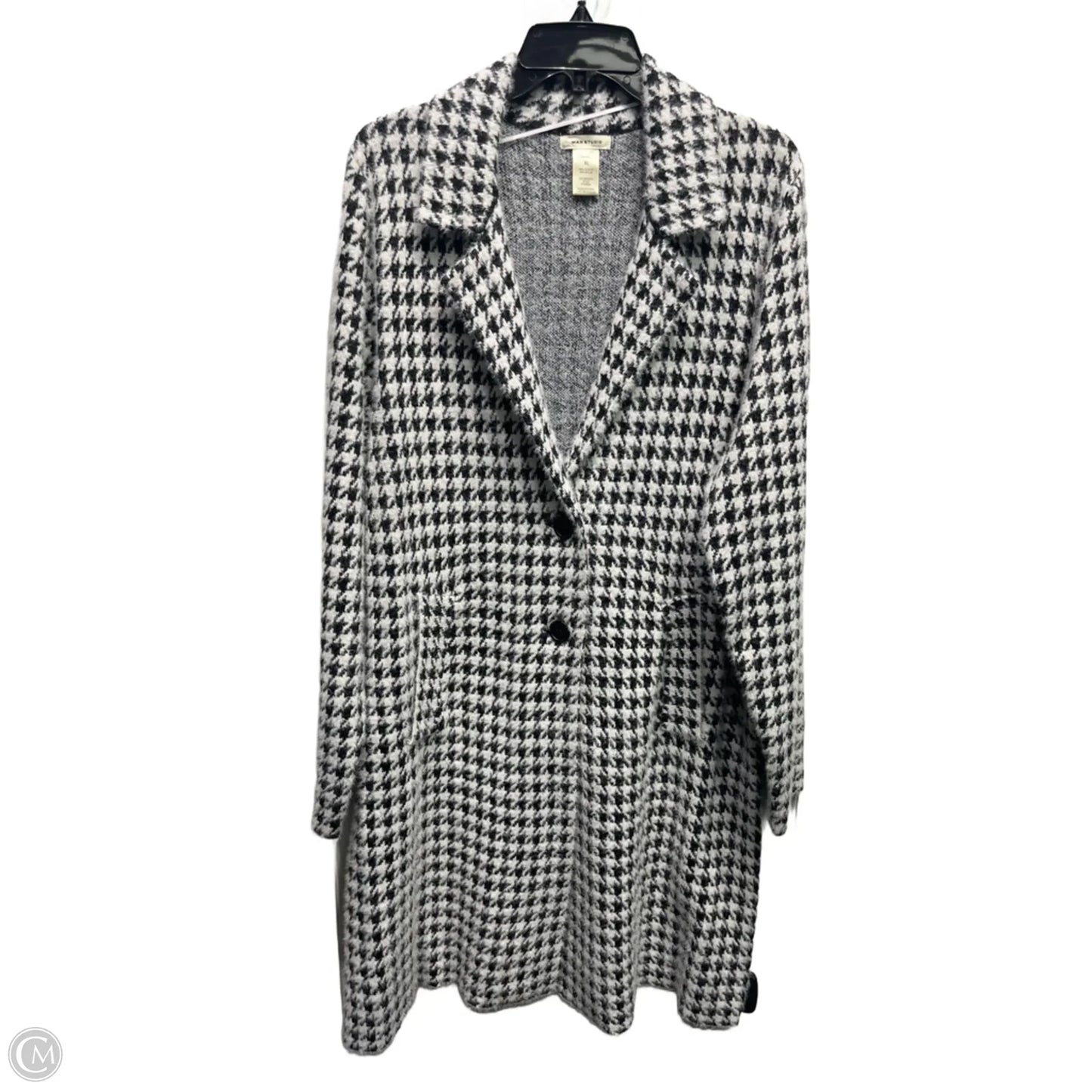 Coat Other By Max Studio In Black & White, Size: Xl