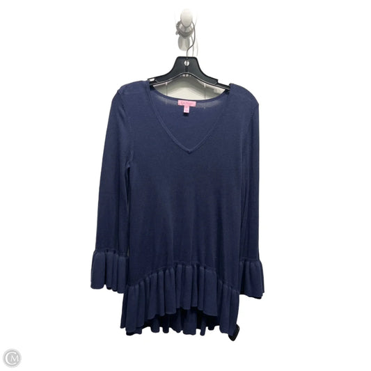 Top Long Sleeve Designer By Lilly Pulitzer In Navy, Size: Xs