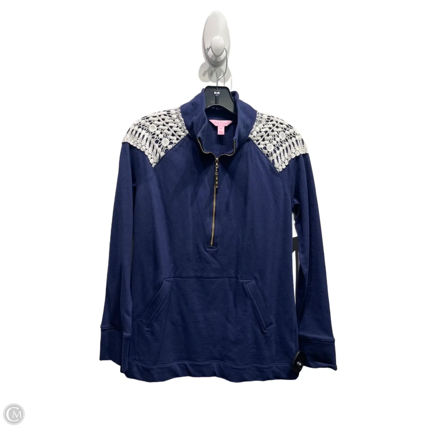 Top Long Sleeve Designer By Lilly Pulitzer In Navy, Size: Xs