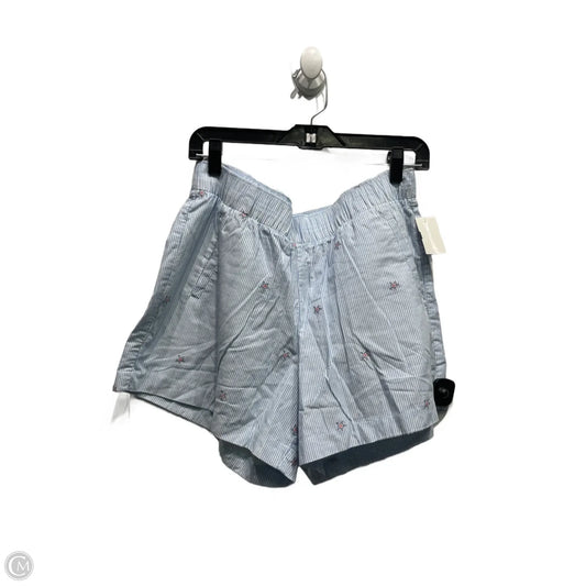 Shorts Designer By Lilly Pulitzer In Blue & White, Size: L