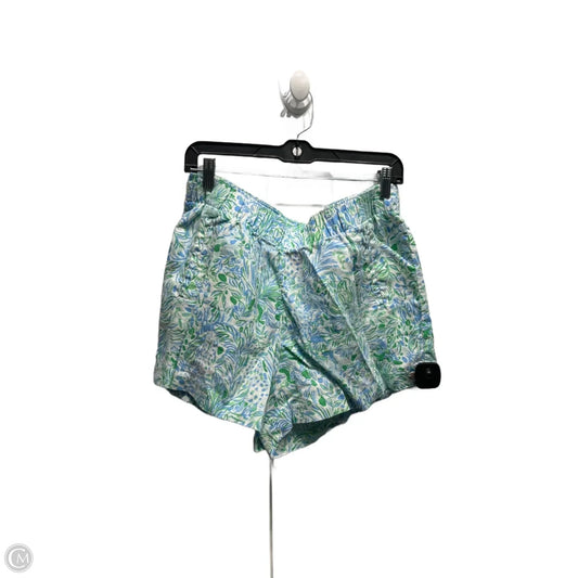 Shorts Designer By Lilly Pulitzer In Blue & Green, Size: L