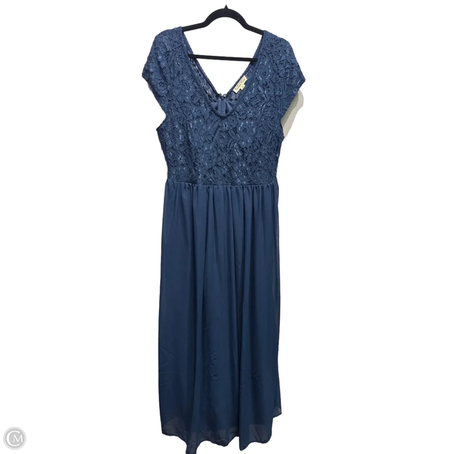 Dress Party Long By Indigo Rose In Blue, Size: 2x