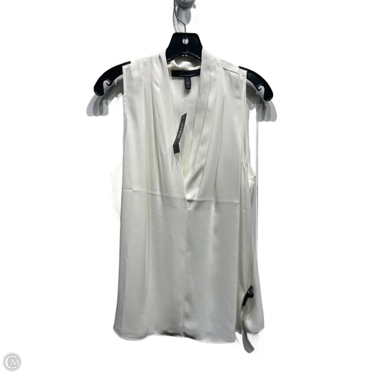 Blouse Sleeveless By White House Black Market In Cream, Size: S