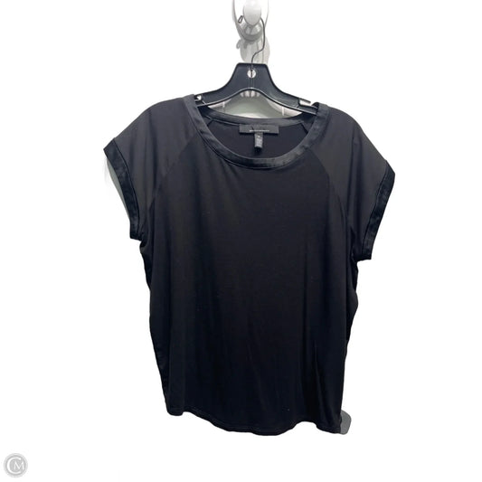 Top Short Sleeve By White House Black Market In Black, Size: S
