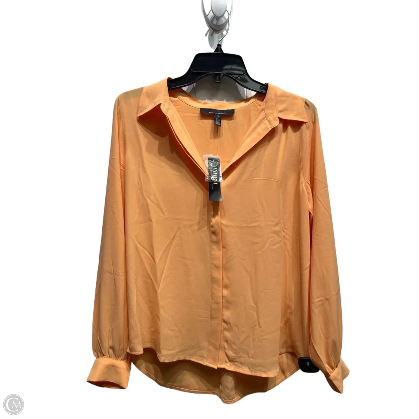 Top Long Sleeve By White House Black Market In Orange, Size: S