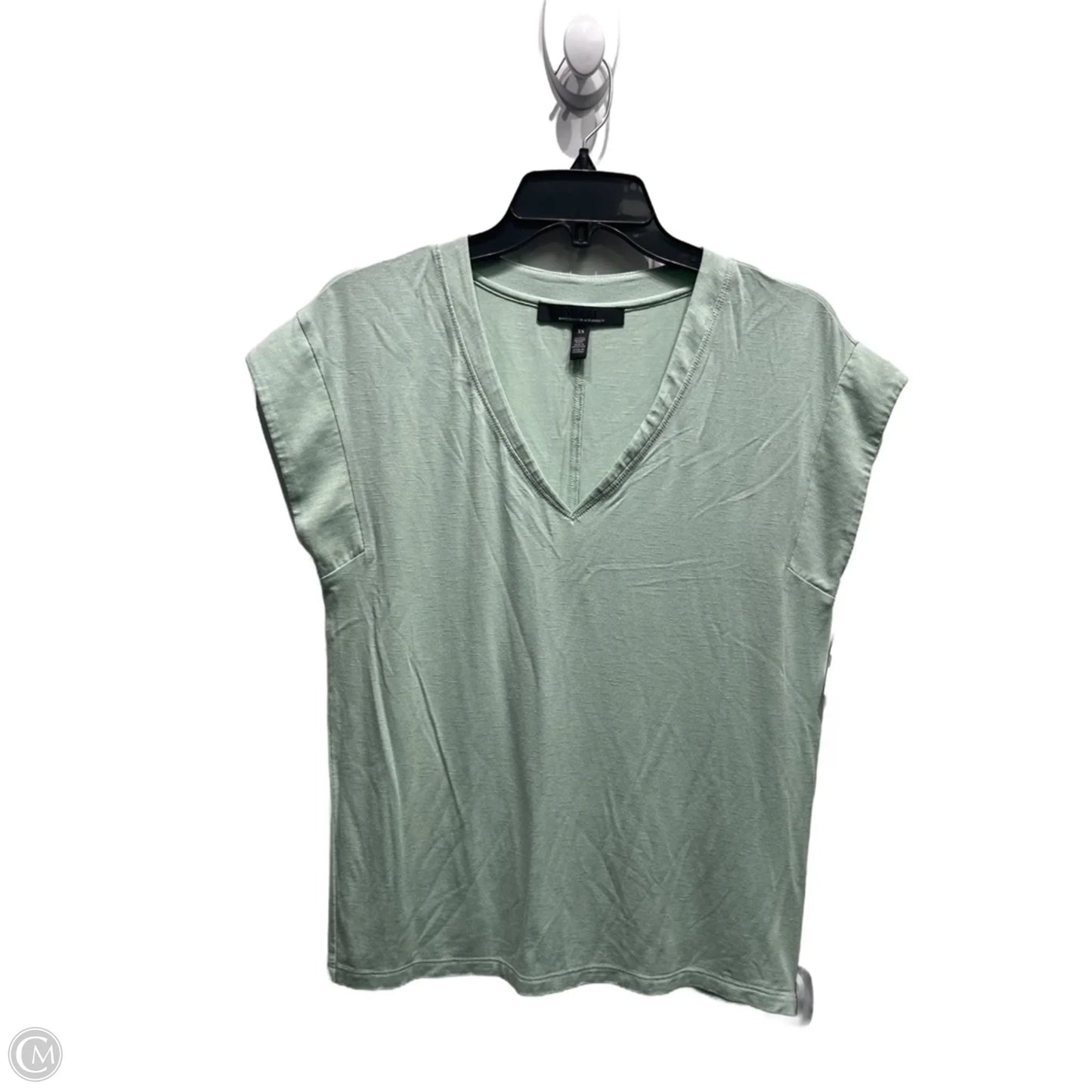 Top Short Sleeve By White House Black Market In Green, Size: XS