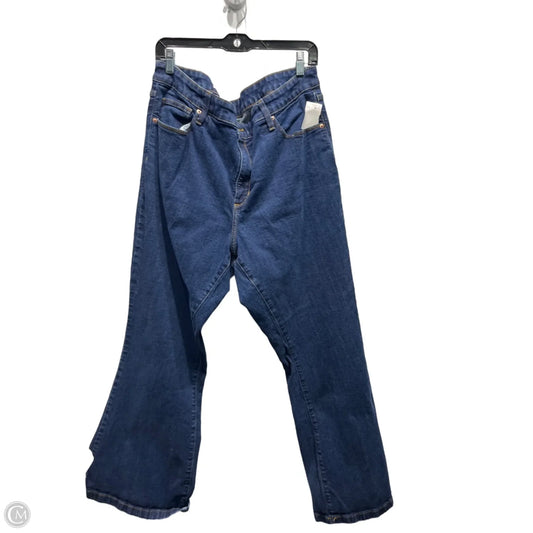 Jeans Flared By Ava & Viv In Blue Denim, Size: 20