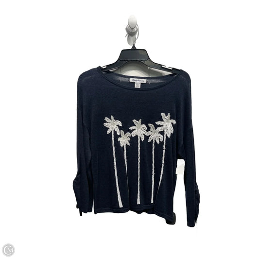 Top Long Sleeve By Tommy Bahama In Navy, Size: Xxs
