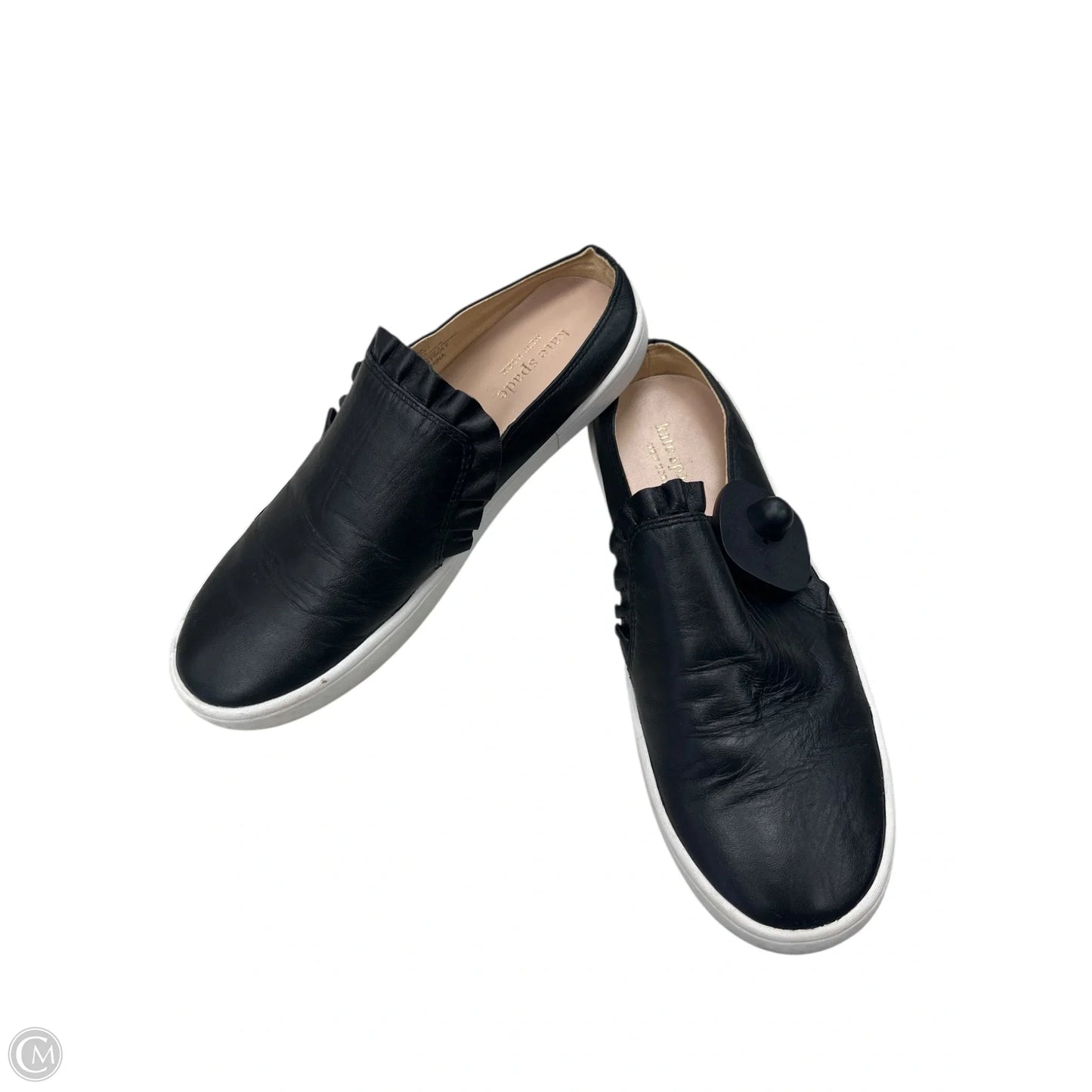 Shoes Designer By Kate Spade In Black & White, Size: 6.5