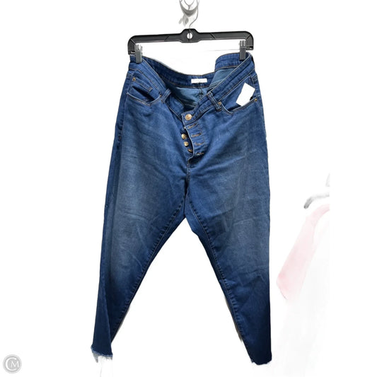 Jeans Straight By Sts Blue In Blue Denim, Size: 14