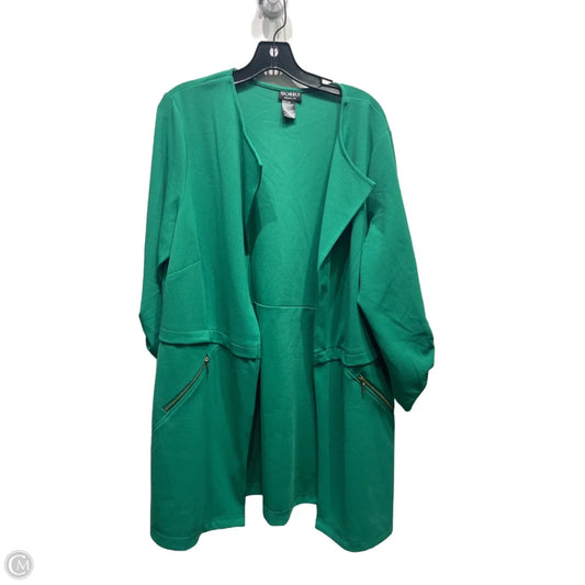 Blazer By Soho Apparel In Green, Size: 1x
