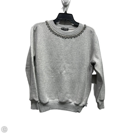 Sweatshirt Crewneck By J. Crew In Grey, Size: Xxs