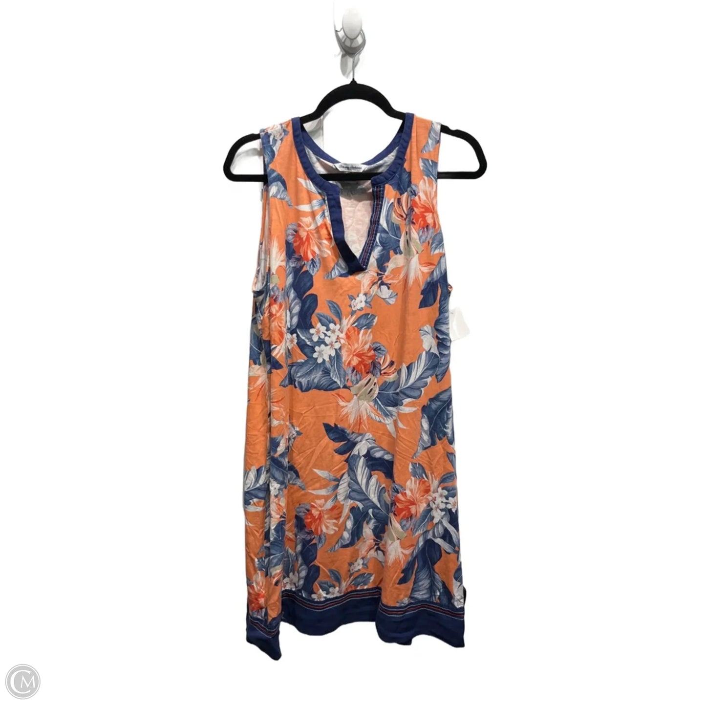 Dress Casual Short By Tommy Bahama In Blue & Orange, Size: L