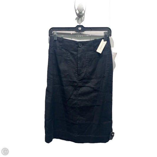 Skirt Midi By Maeve In Black, Size: Xs