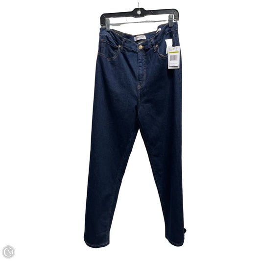 Jeans Wide Leg By Nine West Apparel In Blue Denim, Size: 14