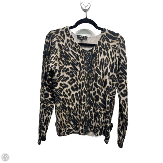 Sweater By Charlie B In Black & Tan, Size: Sp