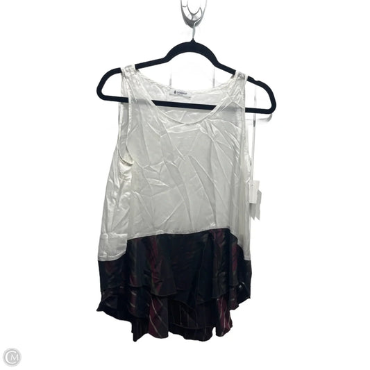 Top Sleeveless By DONDUP In Black & Red, Size: M