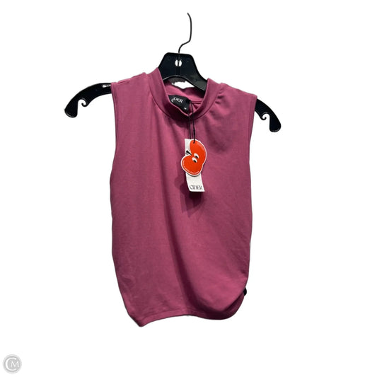 Top Sleeveless By Cider In Pink, Size: M