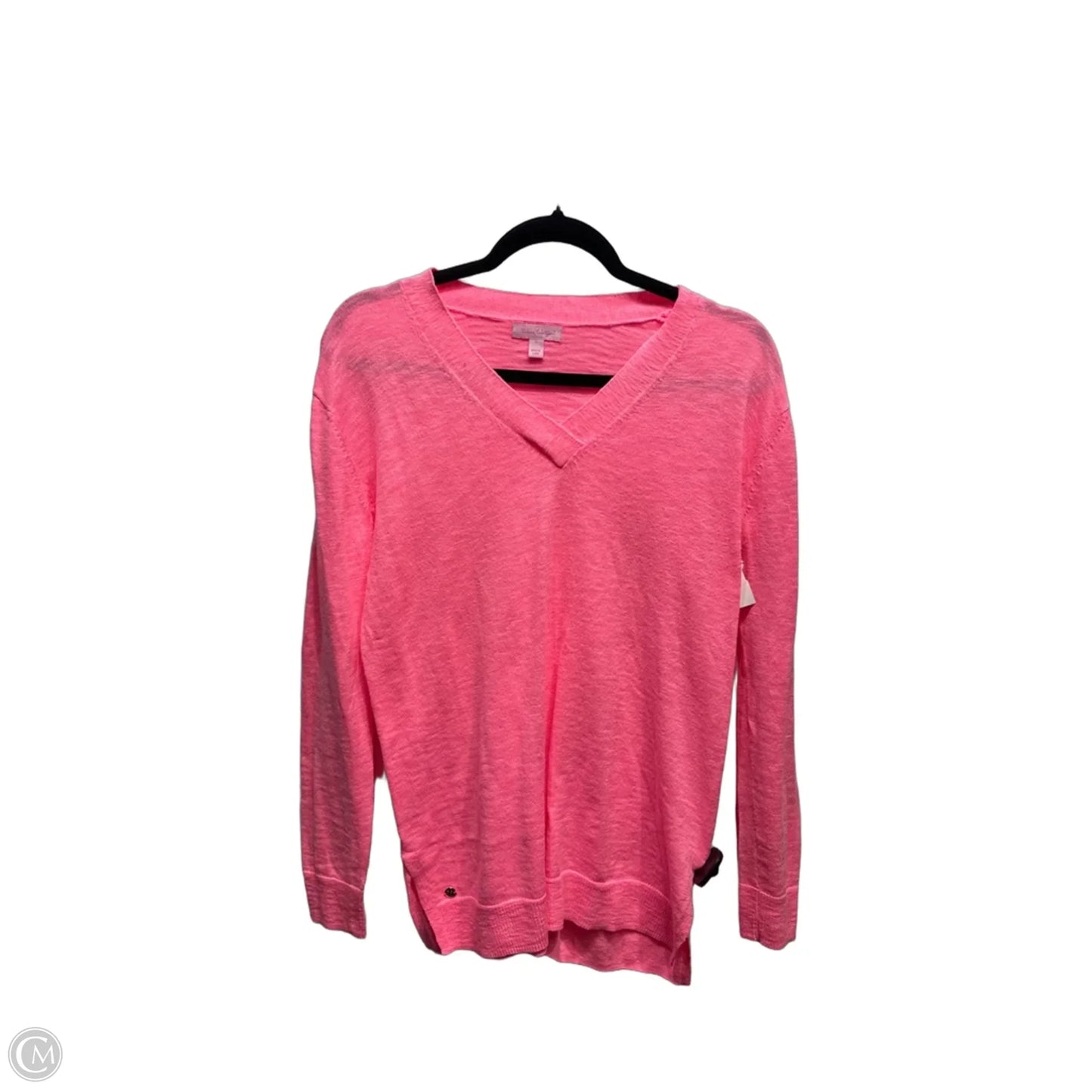 Top Long Sleeve Designer By Lilly Pulitzer In Pink, Size: S