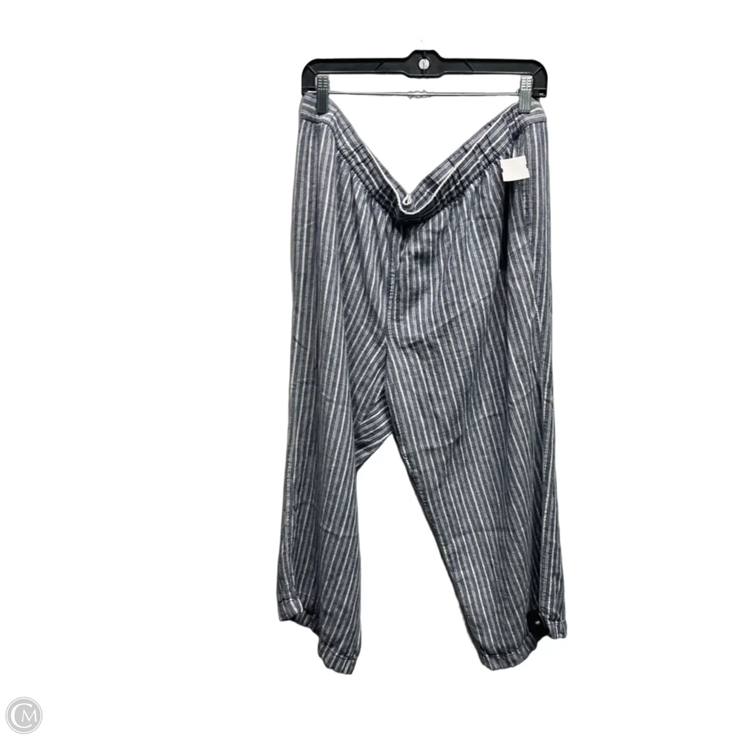 Pants Linen By Old Navy In Blue & White, Size: Xl