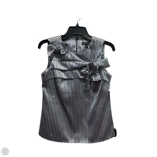 Top Sleeveless By Banana Republic In Blue & White, Size: Xs