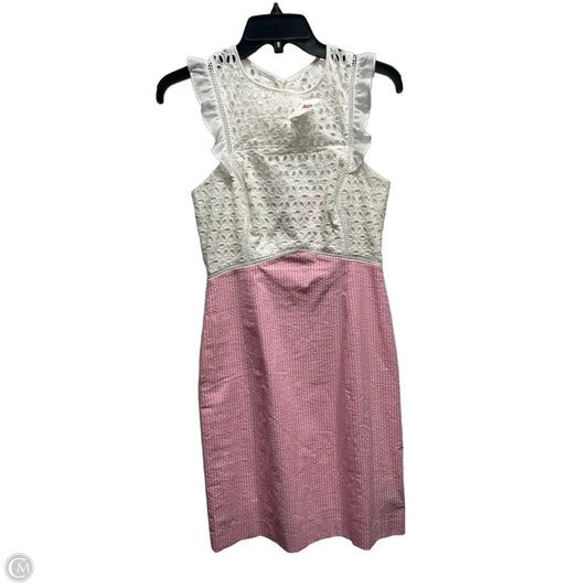 Dress Designer By Lilly Pulitzer In Pink & White, Size: 0