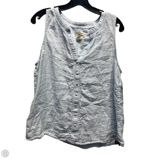 Top Sleeveless By Joie In Blue, Size: L