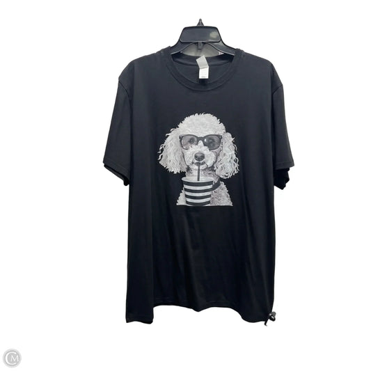 Top Short Sleeve Basic By Cme In Black & White, Size: 2x