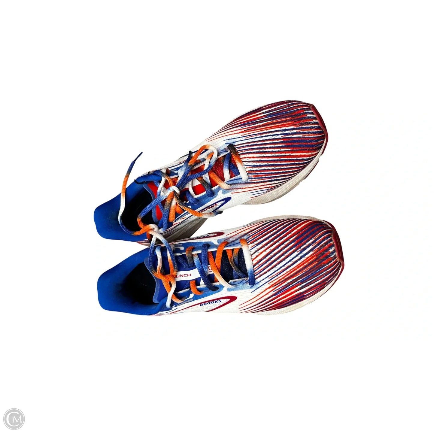 Shoes Athletic By Brooks In Blue Red & White, Size: 9.5