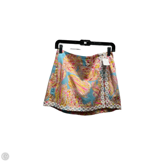 Skort Designer By Lilly Pulitzer In Blue & Pink, Size: 0