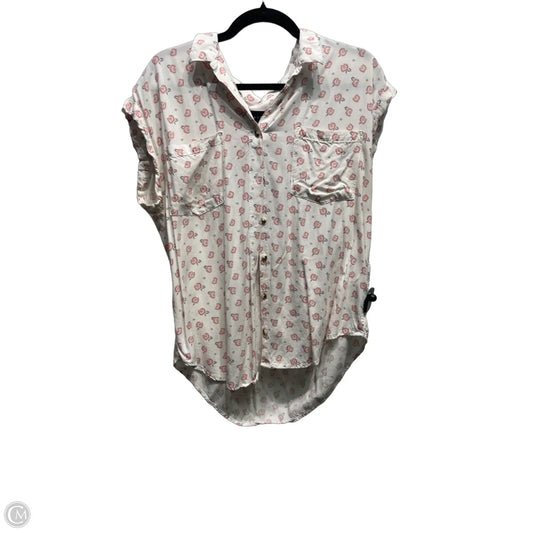 Top Short Sleeve By Jachs Girlfirend In Red & White, Size: Xl