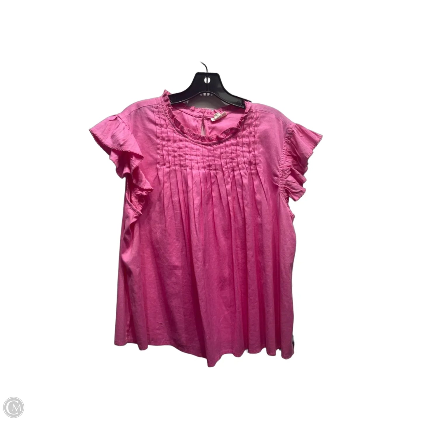 Top Short Sleeve By Ana In Pink, Size: Xl