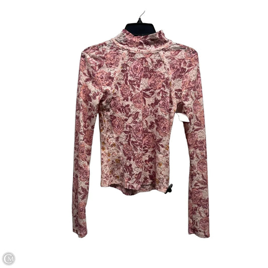 Top Long Sleeve By Free People In Pink, Size: S