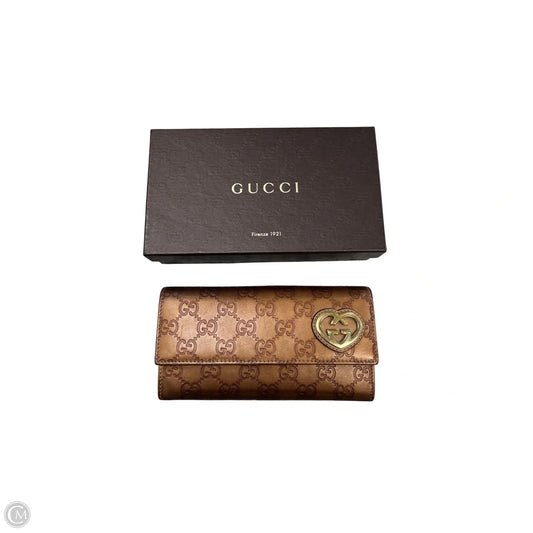 Wallet Luxury Designer By Gucci, Size: Large