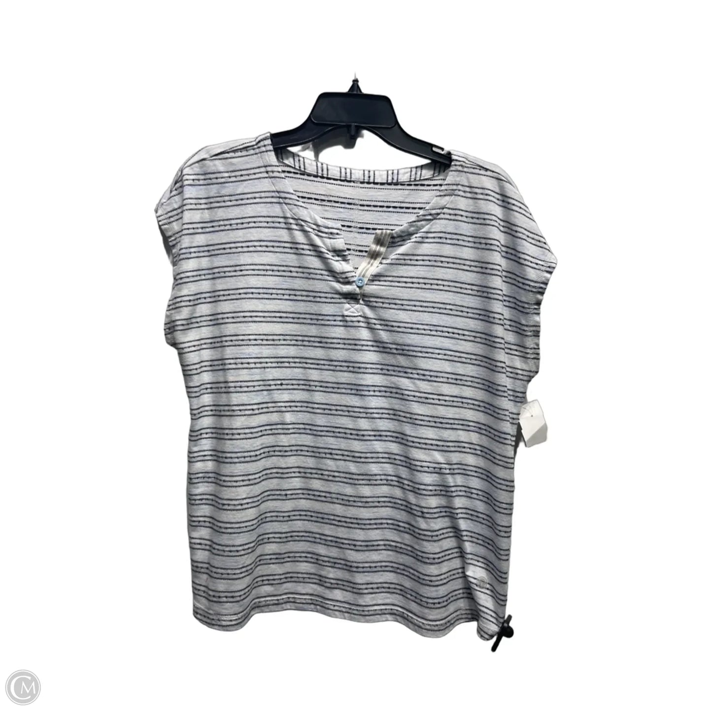 Top Short Sleeve By Talbots In Blue, Size: Xl