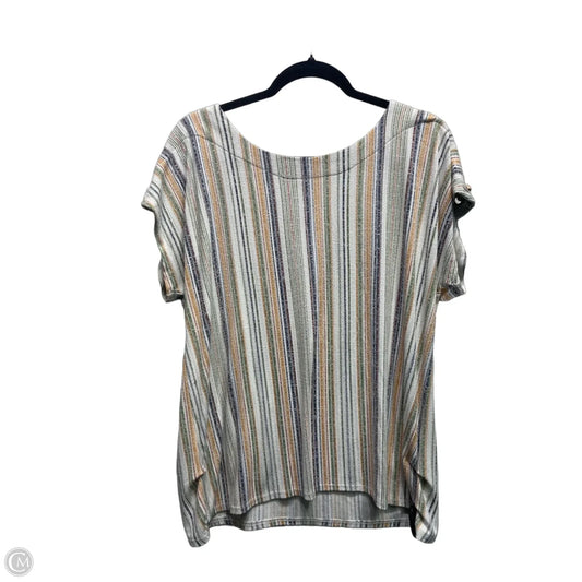 Top Short Sleeve By Cure In Blue & Orange, Size: Xl
