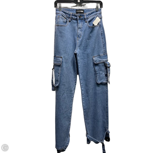 Jeans Wide Leg By Fashion Nova In Blue Denim, Size: 6
