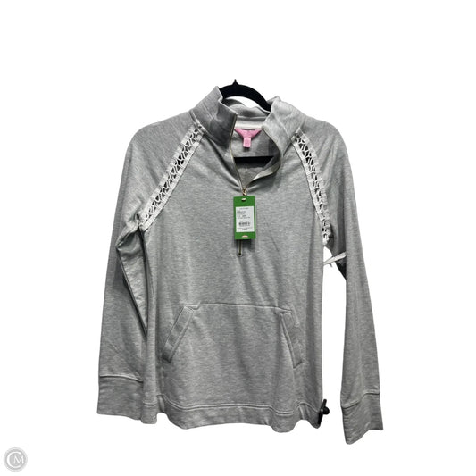 Top Long Sleeve Designer By Lilly Pulitzer In Grey, Size: Xs