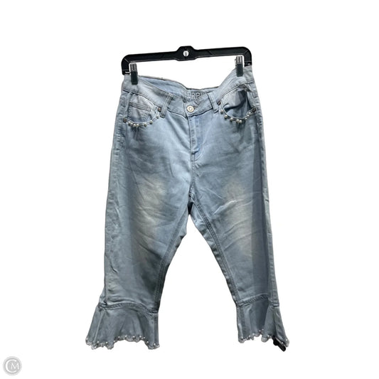 Jeans Cropped By Hydraulic In Blue Denim, Size: 12
