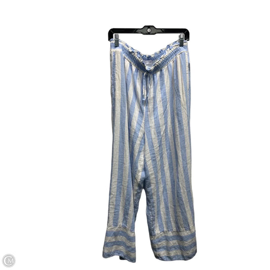 Pants Wide Leg By Lc Lauren Conrad In Blue & White, Size: L