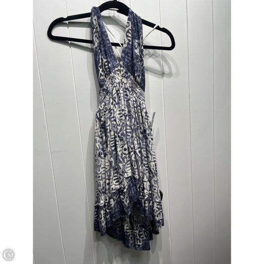 Dress Casual Short By Free People In Blue & White, Size: Xs