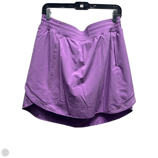Athletic Skort By Lululemon In Purple, Size: 12