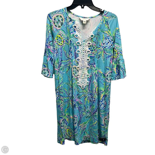 Dress Designer By Lilly Pulitzer In Blue & Green, Size: Xs