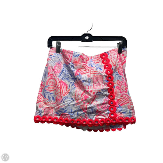 Skort Designer By Lilly Pulitzer In Blue & Pink, Size: 6