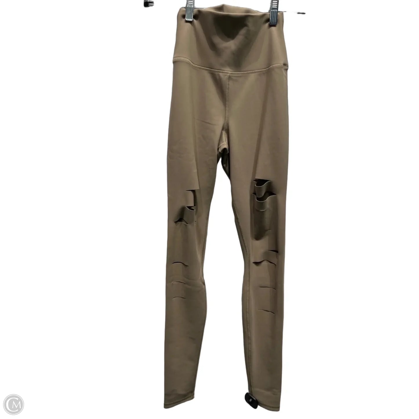 Athletic Leggings By Alo In Taupe, Size: Xs